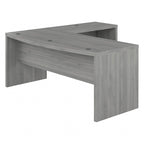 72"W Bow Front L-Shaped Desk with 42"W Return Thermally Fused Laminate 200lbs Capacity Contemporary Office Desk Right/Left Config