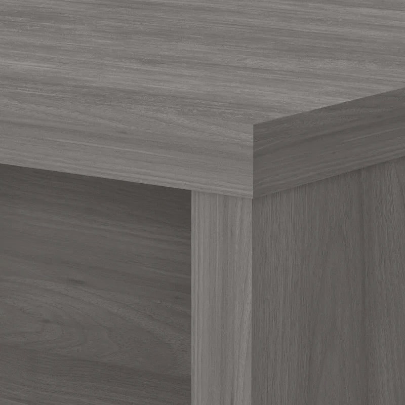 72"W Bow Front L-Shaped Desk with 42"W Return Thermally Fused Laminate 200lbs Capacity Contemporary Office Desk Right/Left Config