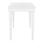 Modern Coastal Writing Desk with 1 Drawer - Bamboo-Inspired Wood Frame Office Furniture