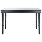 Modern Coastal Writing Desk with 1 Drawer - Bamboo-Inspired Wood Frame Office Furniture