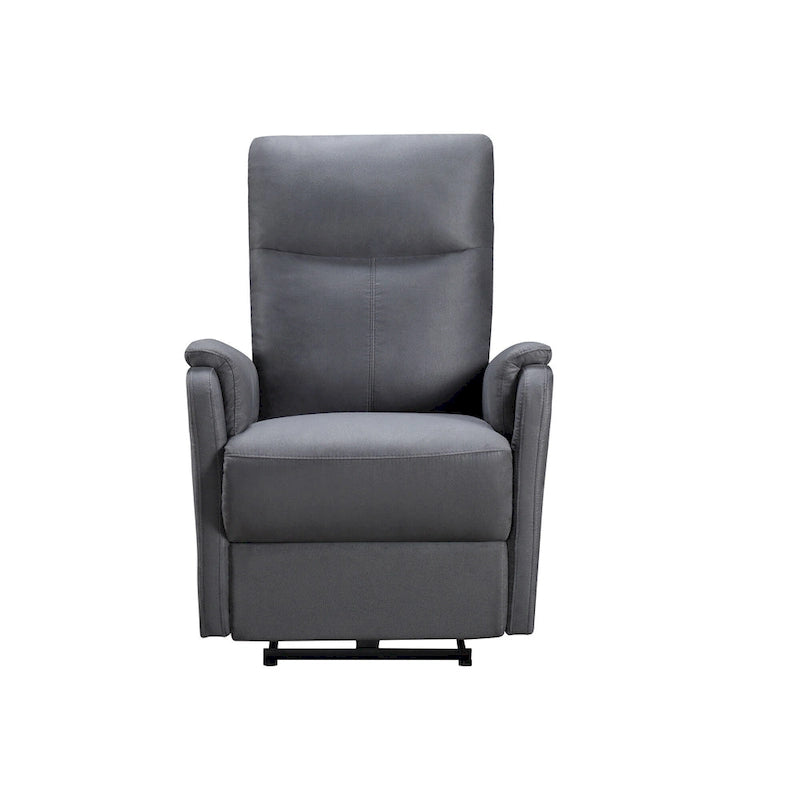 Power Recliner Chair with USB Charging Port - Dark Gray Plush Single Seat for Living Room & Bedroom - 280 lbs Capacity
