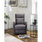 Power Recliner Chair with USB Charging Port - Dark Gray Plush Single Seat for Living Room & Bedroom - 280 lbs Capacity