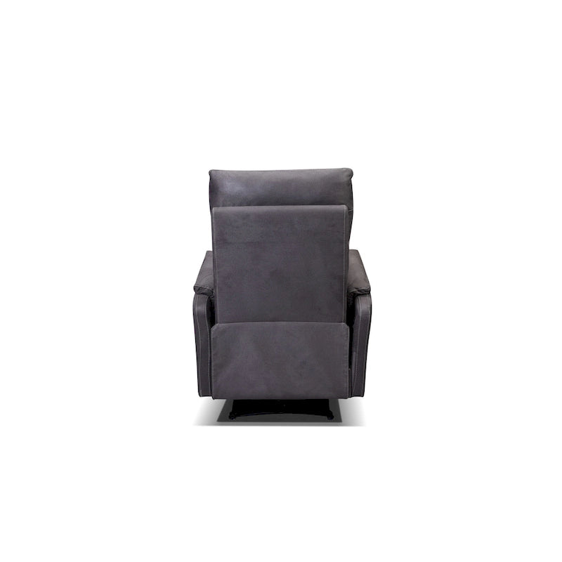 Power Recliner Chair with USB Charging Port - Dark Gray Plush Single Seat for Living Room & Bedroom - 280 lbs Capacity