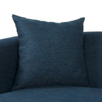 3-Seater Upholstered Sofa Mid-Century Modern Design Birch Wood Legs 73.5"W x 30.25"D x 29.25"H Living Room Furniture with Accent Pillows