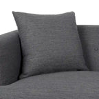 3-Seater Upholstered Sofa Mid-Century Modern Design Birch Wood Legs 73.5"W x 30.25"D x 29.25"H Living Room Furniture with Accent Pillows