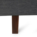 3-Seater Upholstered Sofa Mid-Century Modern Design Birch Wood Legs 73.5"W x 30.25"D x 29.25"H Living Room Furniture with Accent Pillows