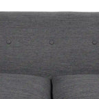 3-Seater Upholstered Sofa Mid-Century Modern Design Birch Wood Legs 73.5"W x 30.25"D x 29.25"H Living Room Furniture with Accent Pillows