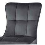 Velvet Dining Chairs Set of 2/4 - Waffle Pattern High Back, 300lbs Capacity, Metal Frame, 35.8"H x 18.9"W x 23.2"D, 8 Colors Available
