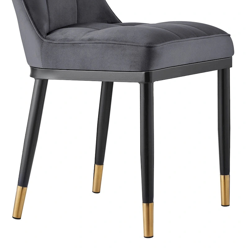 Velvet Dining Chairs Set of 2/4 - Waffle Pattern High Back, 300lbs Capacity, Metal Frame, 35.8"H x 18.9"W x 23.2"D, 8 Colors Available