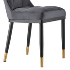 Velvet Dining Chairs Set of 2/4 - Waffle Pattern High Back, 300lbs Capacity, Metal Frame, 35.8"H x 18.9"W x 23.2"D, 8 Colors Available