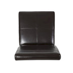 T-stitch Brown Leather Dining Chairs (Set of 2) by Christopher Knight Home