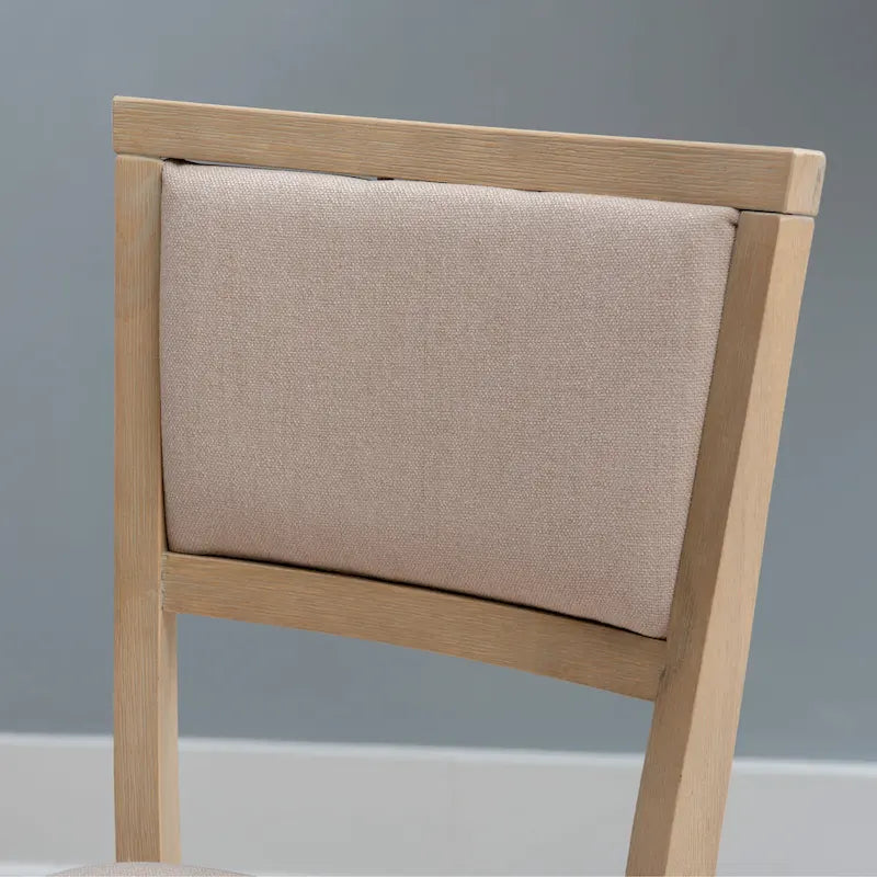 Ciara Wooden Grey Wash Folding Side Dining Chair (Set of 2)