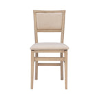 Ciara Wooden Grey Wash Folding Side Dining Chair (Set of 2)