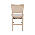 Ciara Wooden Grey Wash Folding Side Dining Chair (Set of 2)