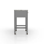 Furniture of America Delware Farmhouse Grey 39-inch Wood Counter Height Dining Table