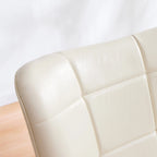 High-Back Tufted Accent Chair | Faux Leather Wingback | Solid Wood Frame | Ergonomic Armrests | 300 lbs Capacity | 37"H x 24.4"W