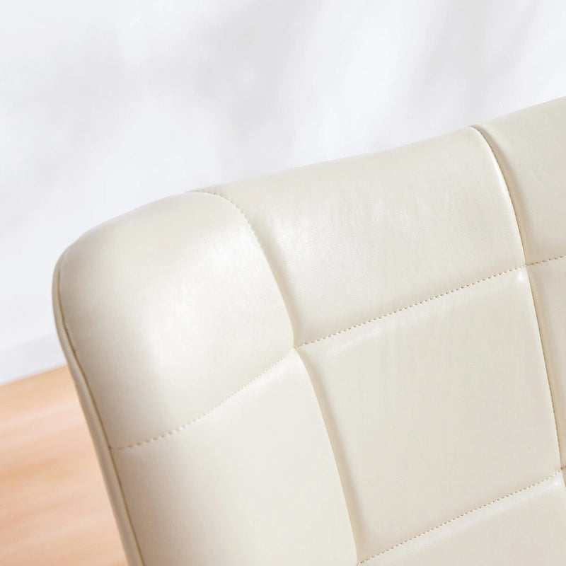High-Back Tufted Accent Chair | Faux Leather Wingback | Solid Wood Frame | Ergonomic Armrests | 300 lbs Capacity | 37"H x 24.4"W