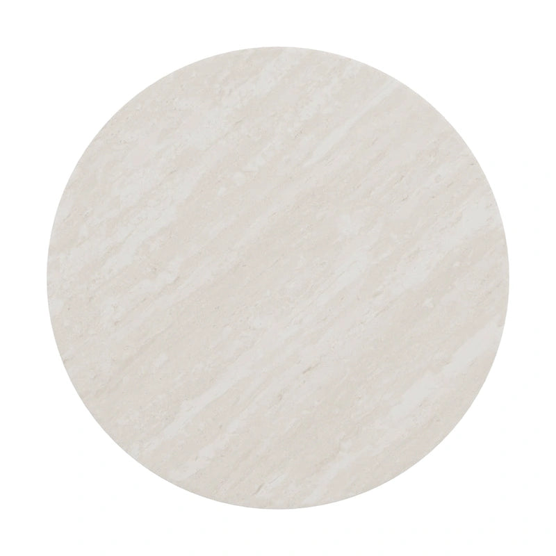Champagne Gold Coffee Table White Faux Marble Top Intertwined Metal Base 47.75"W x 27.75"D x 18"H Contemporary Glam Style