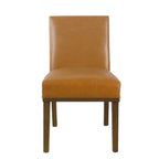 Modern Dining Chair White Woven Fabric Natural Wood Legs 19W x 23.5D x 33H Stain-Resistant Medium Firm Cushion Kitchen Seating Single Pack