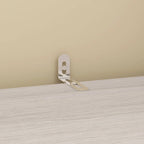 Large Frosted Glass Wardrobe with Soft-Close Hinges | MDF Construction | Light Gray Wood Grain | Gold Handles | Customizable Walk-In Closet
