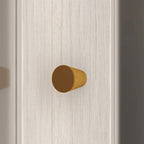 Large Frosted Glass Wardrobe with Soft-Close Hinges | MDF Construction | Light Gray Wood Grain | Gold Handles | Customizable Walk-In Closet