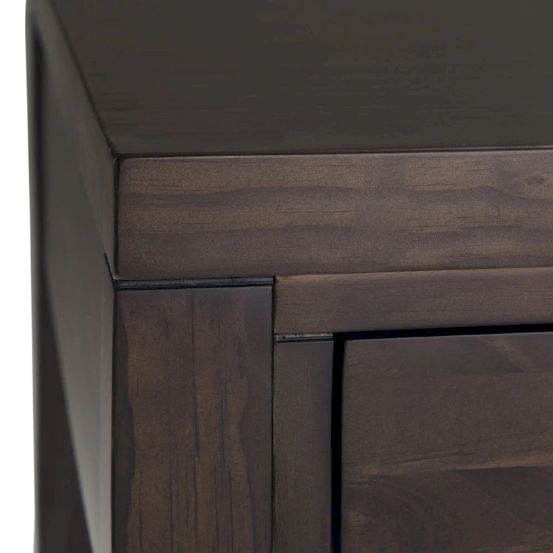 60" Solid Wood Office Desk 2 Side Drawers Keyboard Tray Ball Bearing Glides 24"D x 60"W x 31.5"H Contemporary Home Executive Desk