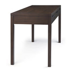 60" Solid Wood Office Desk 2 Side Drawers Keyboard Tray Ball Bearing Glides 24"D x 60"W x 31.5"H Contemporary Home Executive Desk