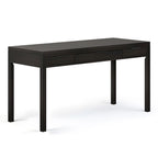 60" Solid Wood Office Desk 2 Side Drawers Keyboard Tray Ball Bearing Glides 24"D x 60"W x 31.5"H Contemporary Home Executive Desk