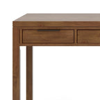 60" Solid Wood Office Desk 2 Side Drawers Keyboard Tray Ball Bearing Glides 24"D x 60"W x 31.5"H Contemporary Home Executive Desk