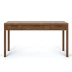 60" Solid Wood Office Desk 2 Side Drawers Keyboard Tray Ball Bearing Glides 24"D x 60"W x 31.5"H Contemporary Home Executive Desk