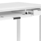 60" Solid Wood Office Desk 2 Side Drawers Keyboard Tray Ball Bearing Glides 24"D x 60"W x 31.5"H Contemporary Home Executive Desk