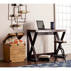 Espresso Counter Height Convertible Table | Foldable Console to Dining Desk | Seats 2-4 | Engineered Wood | 46.25"W x 37"H