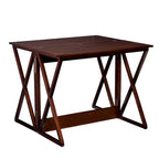 Espresso Counter Height Convertible Table | Foldable Console to Dining Desk | Seats 2-4 | Engineered Wood | 46.25"W x 37"H