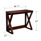 Espresso Counter Height Convertible Table | Foldable Console to Dining Desk | Seats 2-4 | Engineered Wood | 46.25"W x 37"H