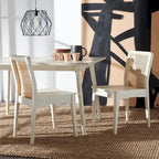 Coastal Rattan Dining Chair Set of 2 | Natural Finish | 18.9"W x 22.3"D x 33.9"H | Comfortable Seating