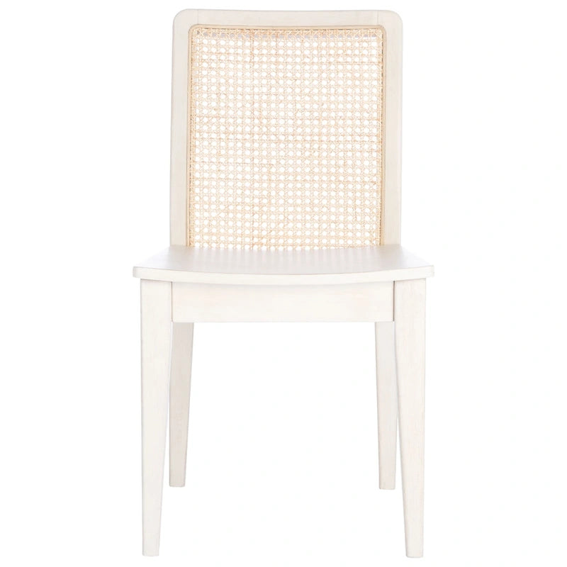 Coastal Rattan Dining Chair Set of 2 | Natural Finish | 18.9"W x 22.3"D x 33.9"H | Comfortable Seating