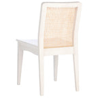Coastal Rattan Dining Chair Set of 2 | Natural Finish | 18.9"W x 22.3"D x 33.9"H | Comfortable Seating