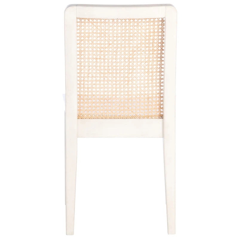 Coastal Rattan Dining Chair Set of 2 | Natural Finish | 18.9"W x 22.3"D x 33.9"H | Comfortable Seating
