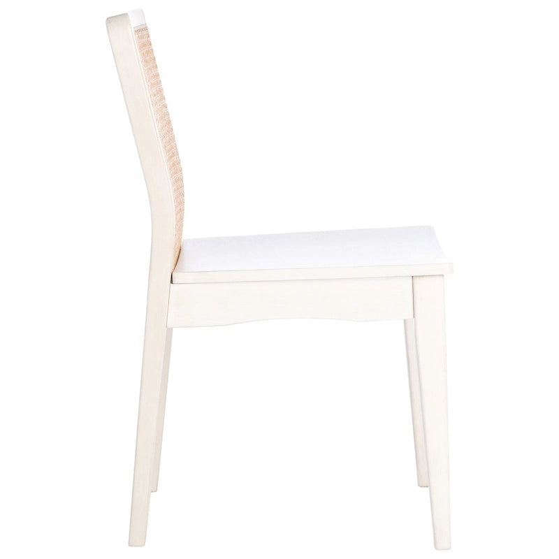 Coastal Rattan Dining Chair Set of 2 | Natural Finish | 18.9"W x 22.3"D x 33.9"H | Comfortable Seating