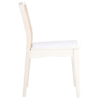 Coastal Rattan Dining Chair Set of 2 | Natural Finish | 18.9"W x 22.3"D x 33.9"H | Comfortable Seating