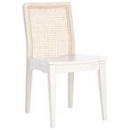 Coastal Rattan Dining Chair Set of 2 | Natural Finish | 18.9"W x 22.3"D x 33.9"H | Comfortable Seating
