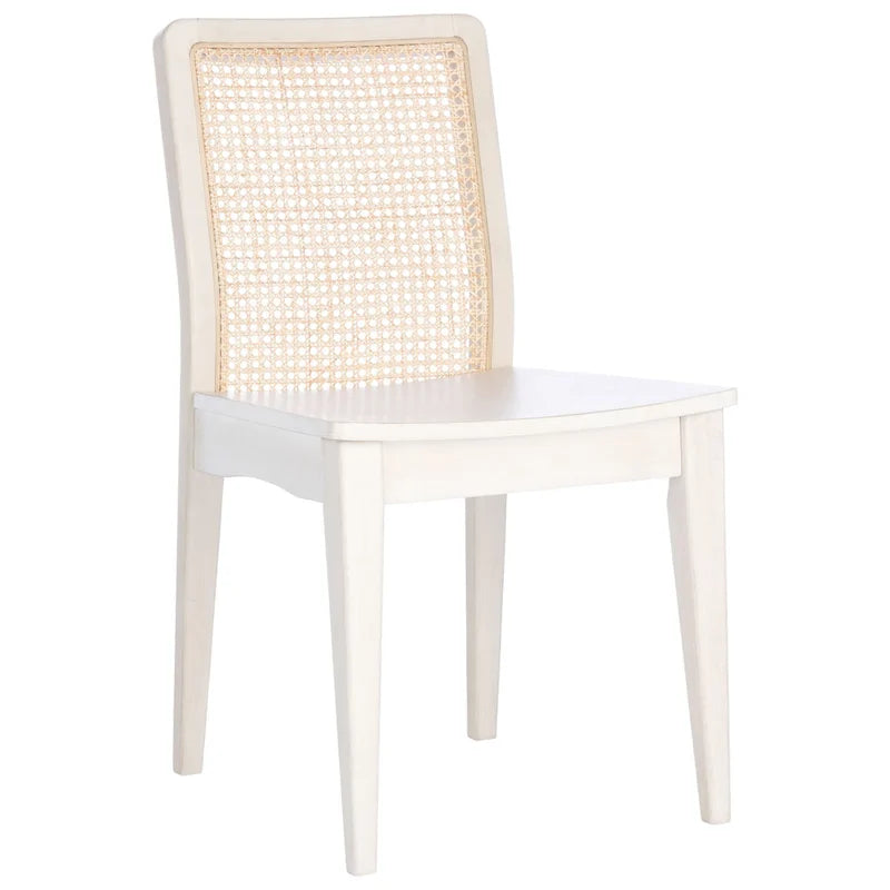 Coastal Rattan Dining Chair Set of 2 | Natural Finish | 18.9"W x 22.3"D x 33.9"H | Comfortable Seating