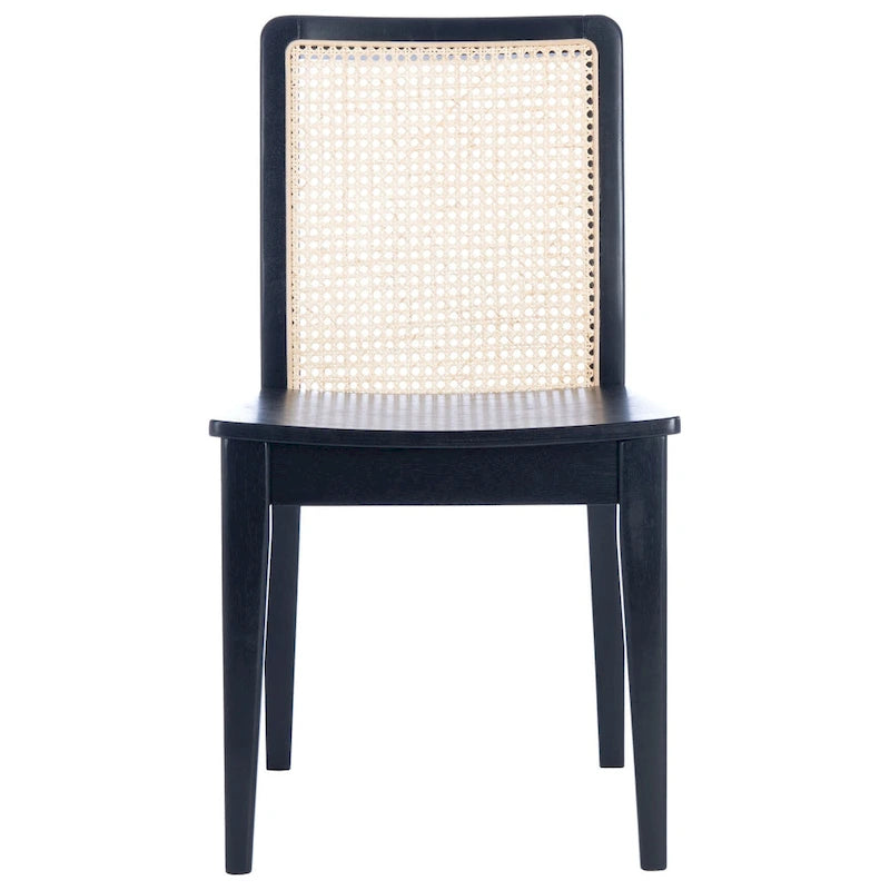 Coastal Rattan Dining Chair Set of 2 | Natural Finish | 18.9"W x 22.3"D x 33.9"H | Comfortable Seating