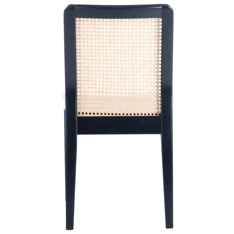 Coastal Rattan Dining Chair Set of 2 | Natural Finish | 18.9"W x 22.3"D x 33.9"H | Comfortable Seating