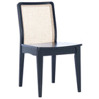 Coastal Rattan Dining Chair Set of 2 | Natural Finish | 18.9"W x 22.3"D x 33.9"H | Comfortable Seating