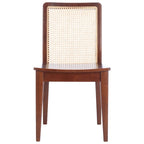 Coastal Rattan Dining Chair Set of 2 | Natural Finish | 18.9"W x 22.3"D x 33.9"H | Comfortable Seating
