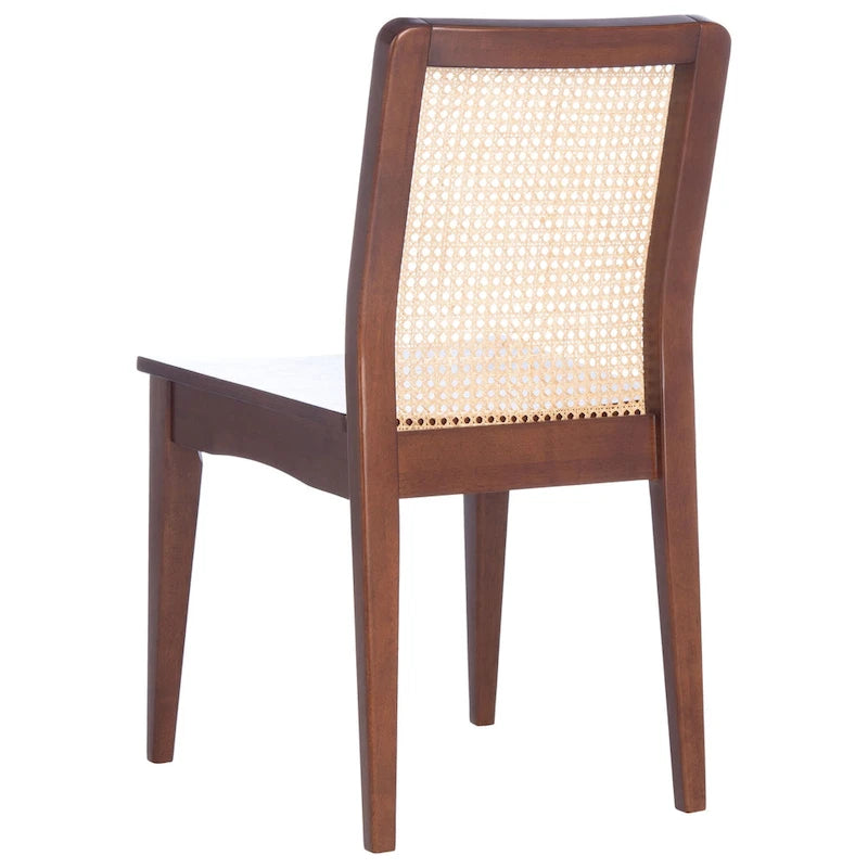 Coastal Rattan Dining Chair Set of 2 | Natural Finish | 18.9"W x 22.3"D x 33.9"H | Comfortable Seating