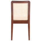 Coastal Rattan Dining Chair Set of 2 | Natural Finish | 18.9"W x 22.3"D x 33.9"H | Comfortable Seating