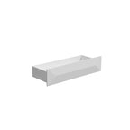 White Highboy Chest 5 Drawer Dresser with Gold Legs | Modern Asymmetrical Storage Cabinet | 31.5"W x 15.7"D x 41.3"H | Bedroom Furniture