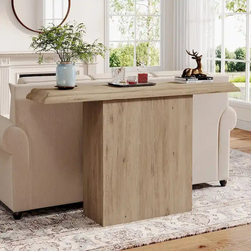 Console Table 41.33" Particle Board Entryway Hallway Sofa Accent Table Modern Simple Style Textured Finish 11.81"D x 31.49"H